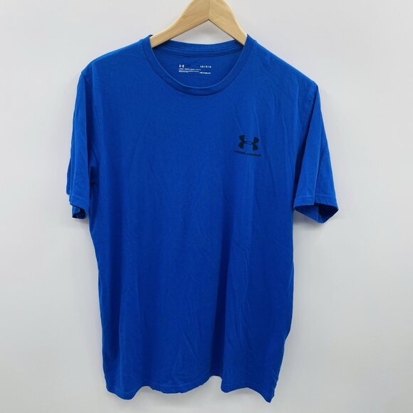Under Armour Mens Size Large Loose Fit UA Left Chest Logo Short Sleeve Tee 659 - Picture 1 of 6